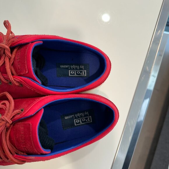 Polo Ralph Lauren red shoes size 11D - Picture 3 of 6